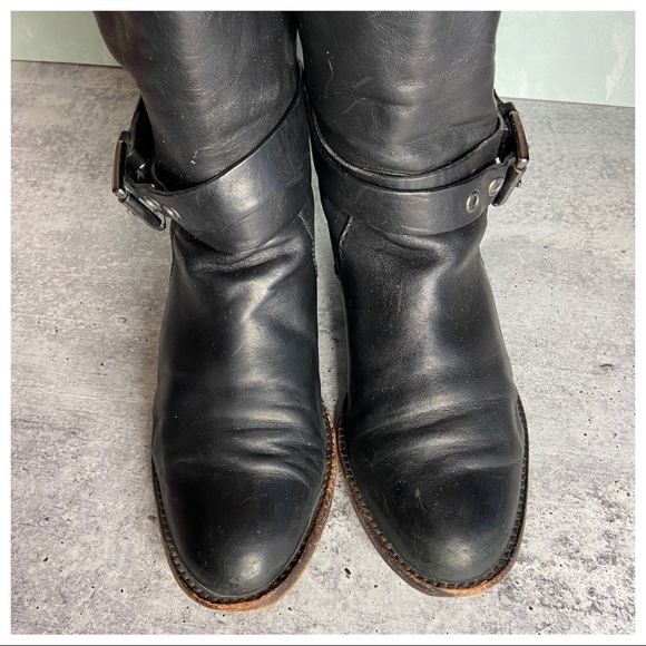 Coach Black Leather Jesika Booties With Buckle & Strap - Picture 5 of 9